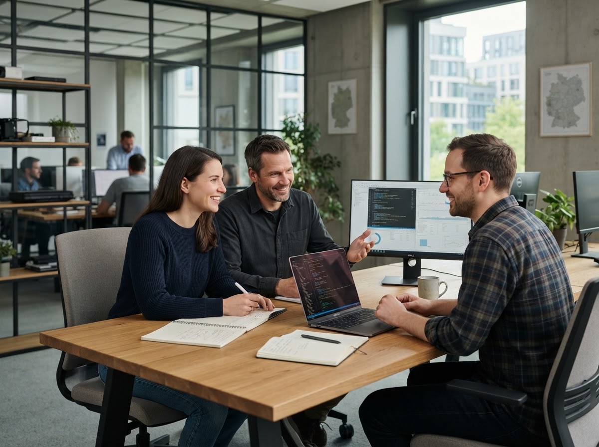 Xavelo Nuri Team bei der Analyse von Marktdaten und Modellergebnissen